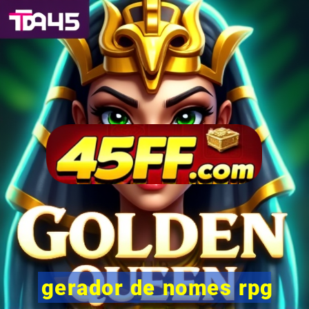 gerador de nomes rpg